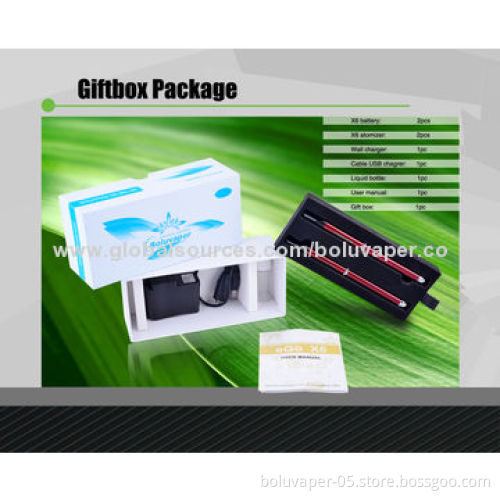 eGo Mini X6 Fashionable Electronic Cigarettes, 350mAh Battery Size, RoHS, FCC and FDA Marks